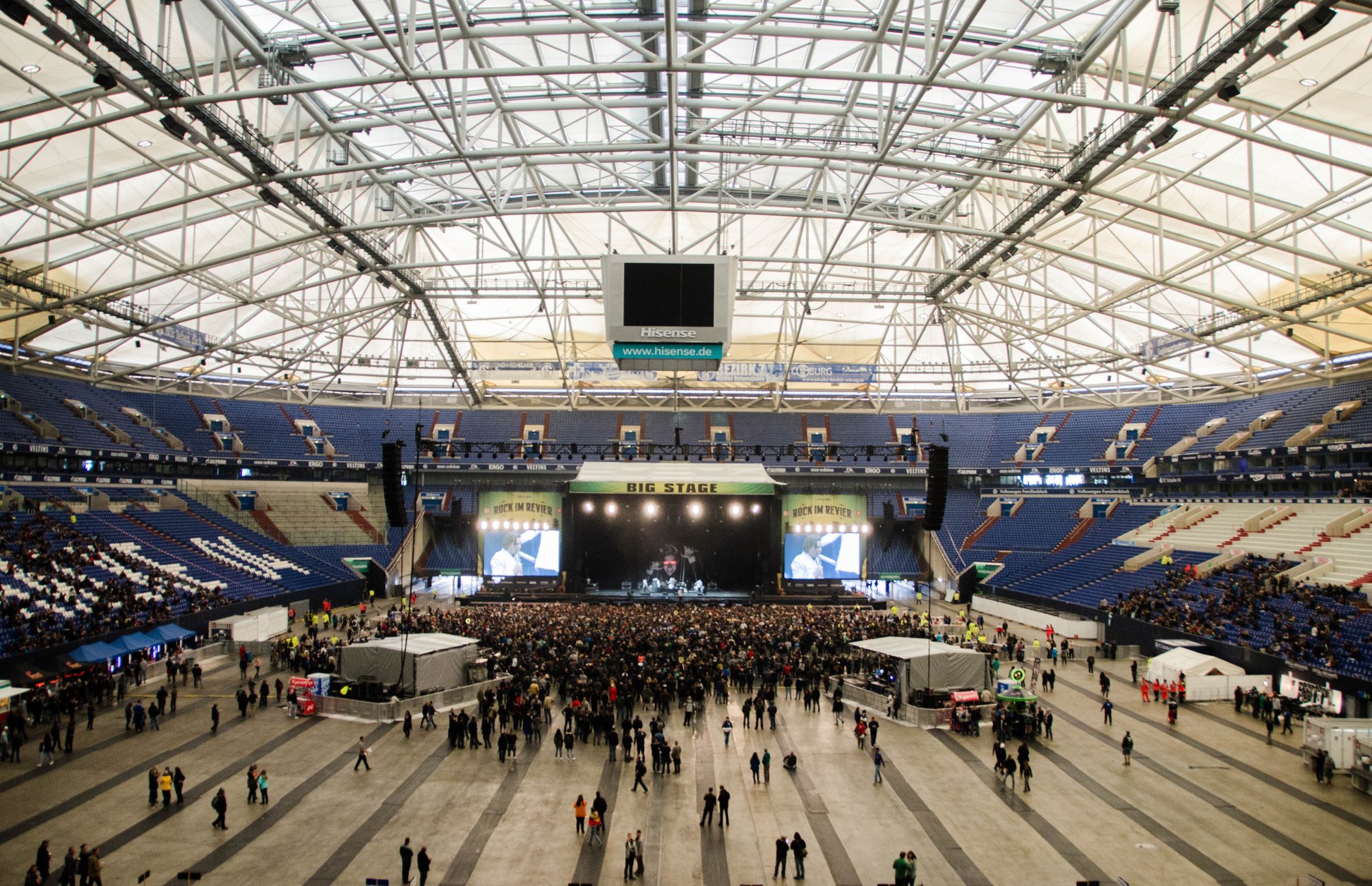 Crowded People Standing Watching Live during Daytime